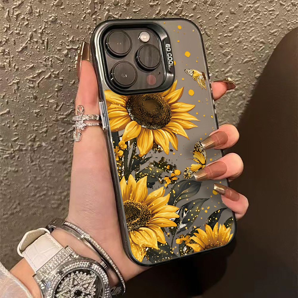Phone Cases Hard - Luxury Flower Phone Case For iPhone