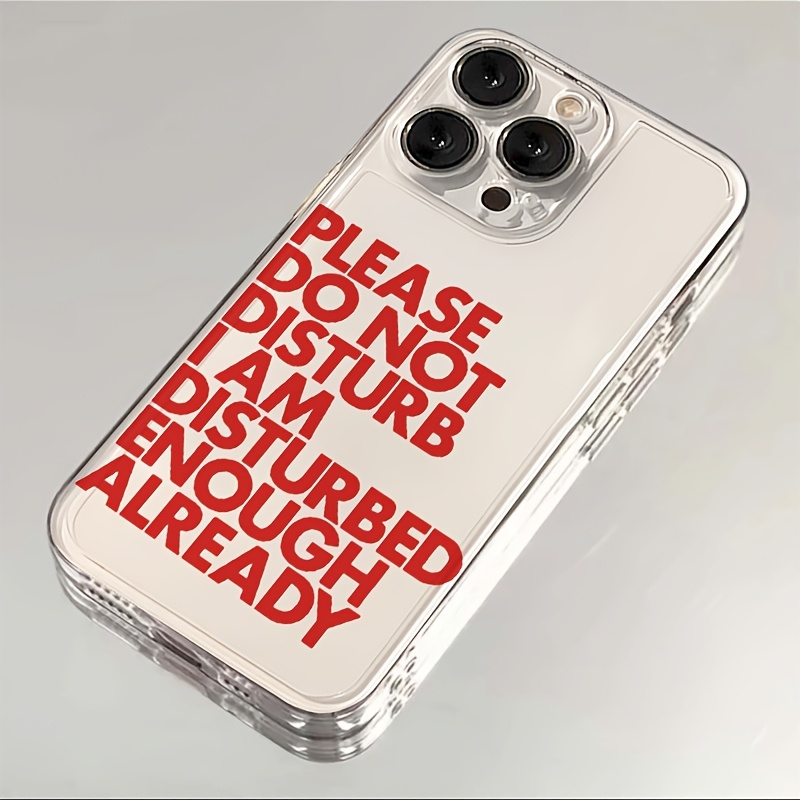 Phone Cases Transparent - Cool English Words Phone Case For