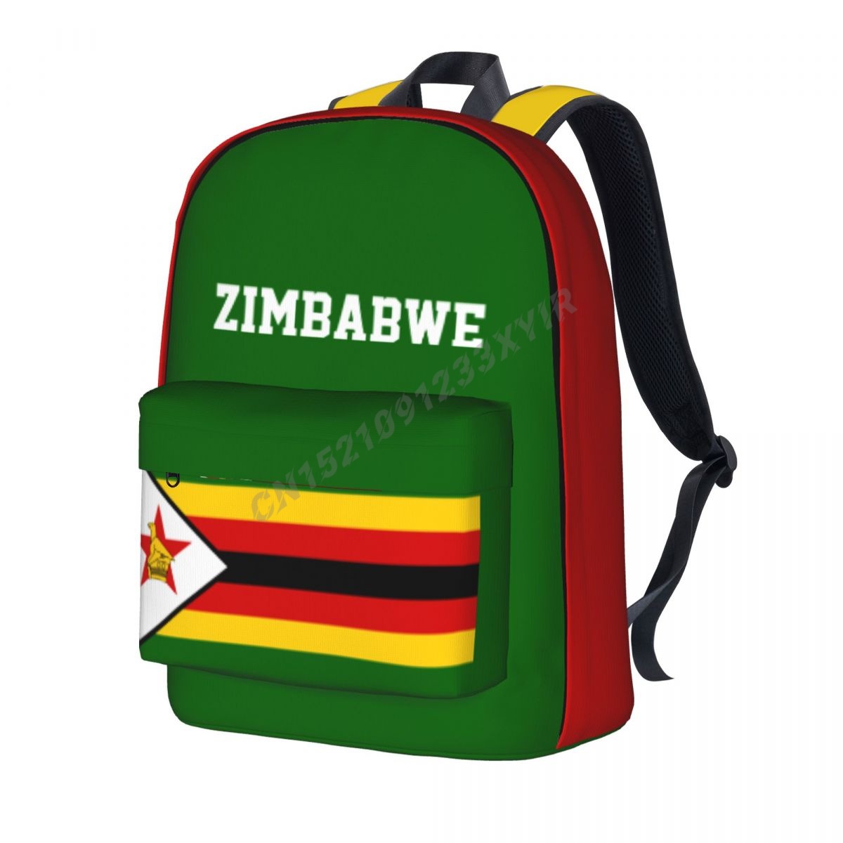 Phone Cases Zimbabwe - Unisex Backpack Zimbabwe Flag Stitch Schoolbag
