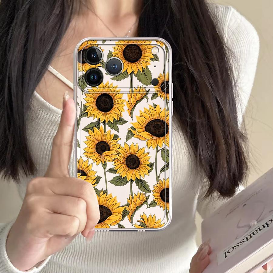 Cute Sunflower Pattern Case fo - огляд і ціна Phone Cases Transparent