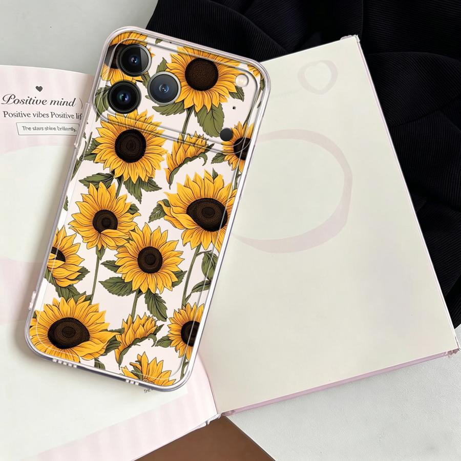 Cute Sunflower Pattern Case fo - огляд і ціна Phone Cases Transparent