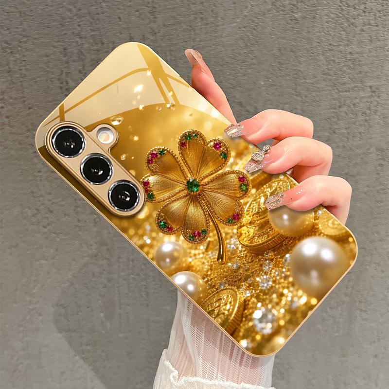 Colorful Gem Four-leaf Pattern - огляд і ціна Phone Cases Metal