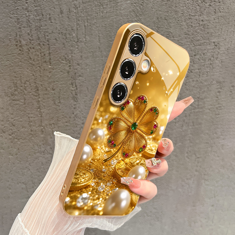 Colorful Gem Four-leaf Pattern - огляд і ціна Phone Cases Metal
