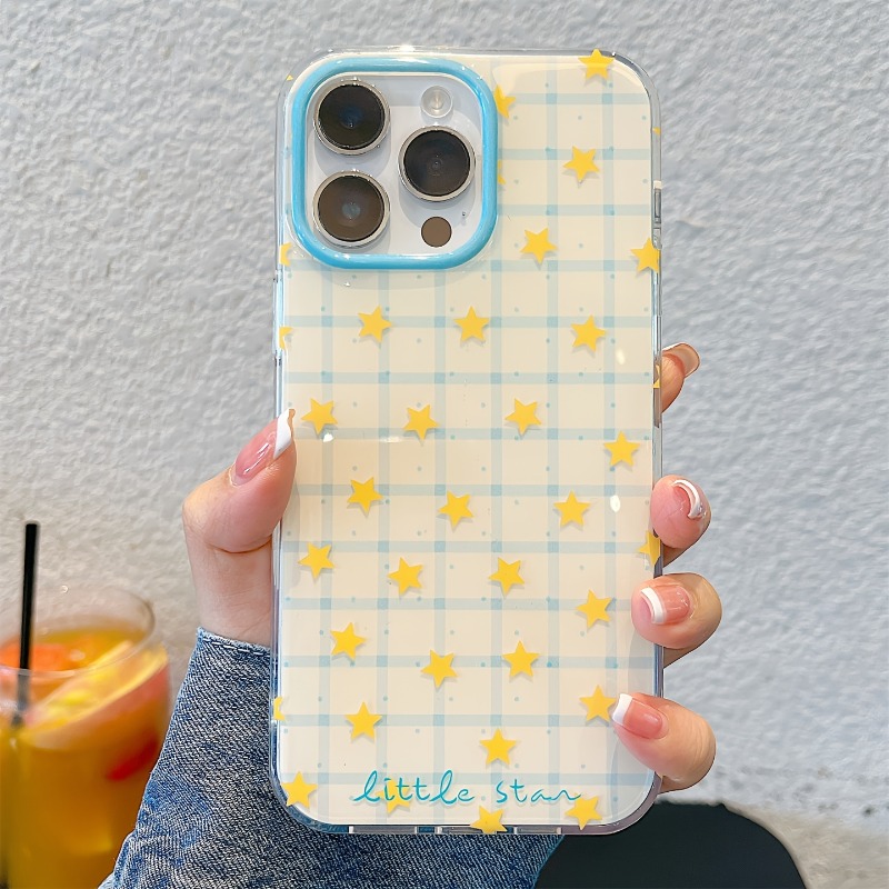 Yellow Star Checkered Pattern  - огляд і ціна Phone Cases Unique