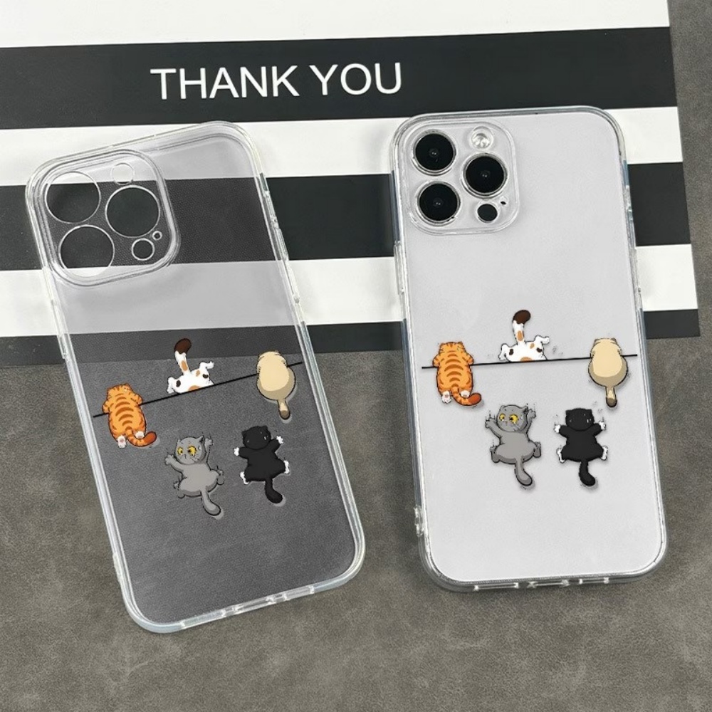 Five Cute Cat Pattern Phone Ca - огляд і ціна Phone Cases Transparent