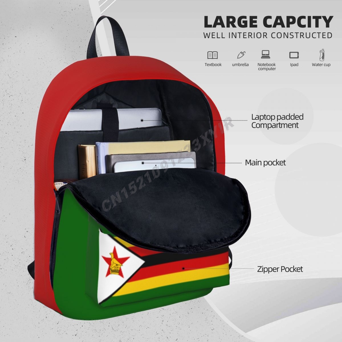 Unisex Backpack Zimbabwe Flag  - огляд і ціна Phone Cases Zimbabwe