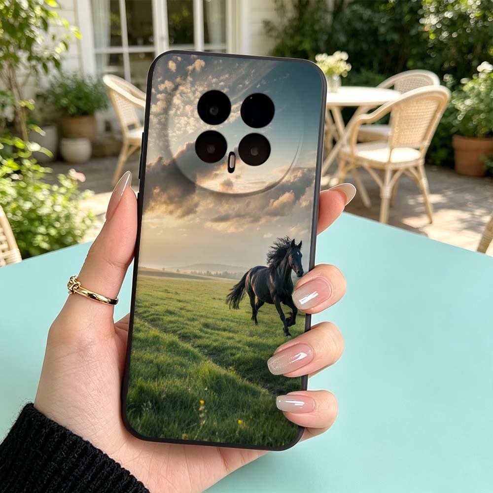 Black Horse Pattern For Huawei - огляд і ціна Phone Cases Horse