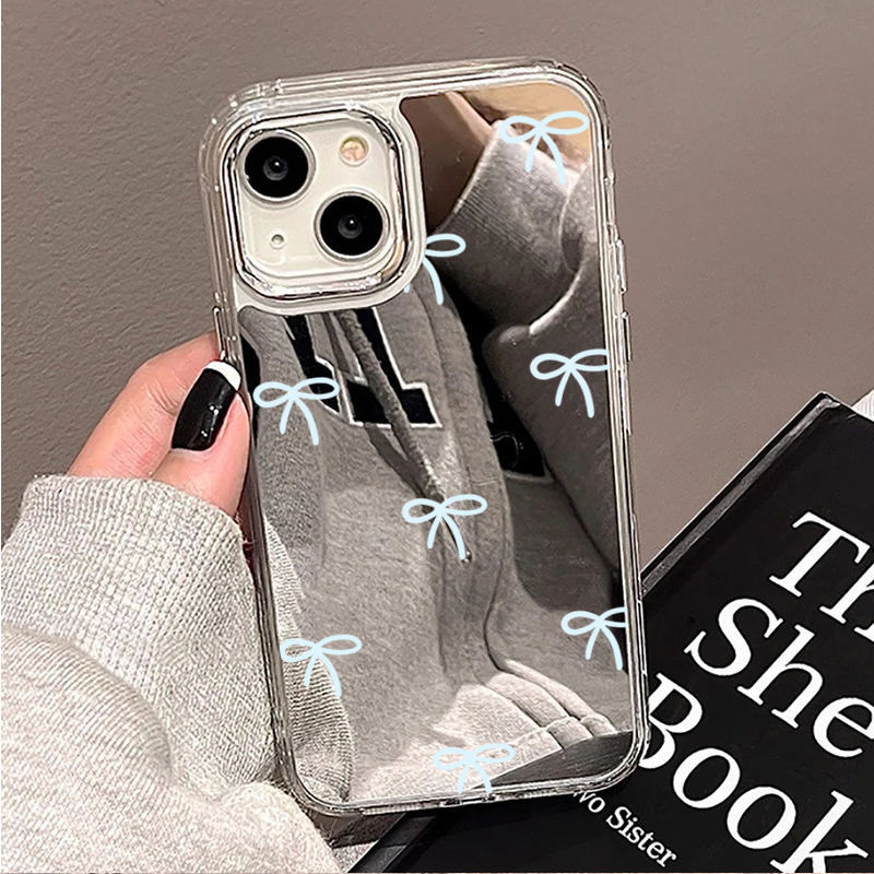 Light Blue Bow Mirror Phone Ca - огляд і ціна Phone Cases Unique