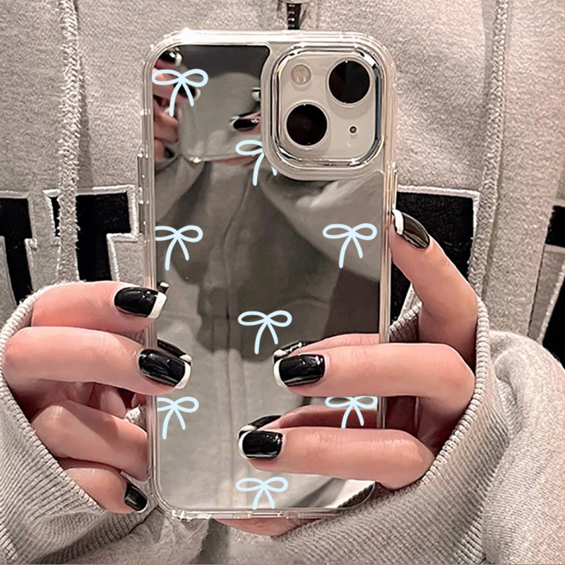 Light Blue Bow Mirror Phone Ca - огляд і ціна Phone Cases Unique