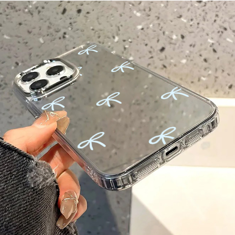Light Blue Bow Mirror Phone Ca - огляд і ціна Phone Cases Unique